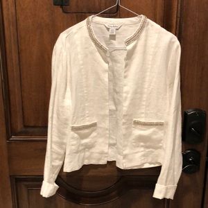 Beaded Linen Jacket